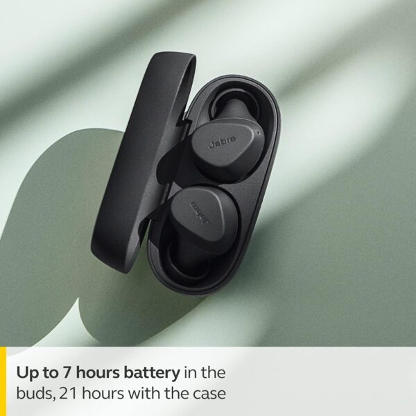 Jabra Elite 2 In Ear Wireless Bluetooth Earbuds – Noise Isolating True Wireless buds with 2 built-in Microphones, Rich Bass, Customizable Sound and Alexa Built-in (Android Only)- Dark Grey - Image 7