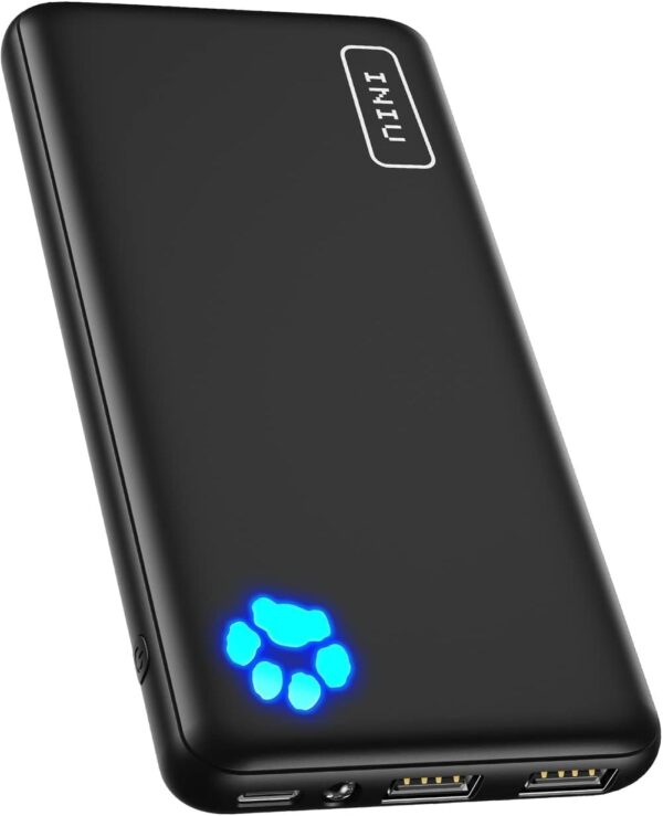 INIU Power Bank, USB C in&out Slimmest 10000mAh Portable Charger, Triple 3A High-Speed Charge External Battery Pack, Flashlight Phone Charger for iPhone 16 15 14 13 12 11 X Samsung S22 S21 Google iPad - Image 2