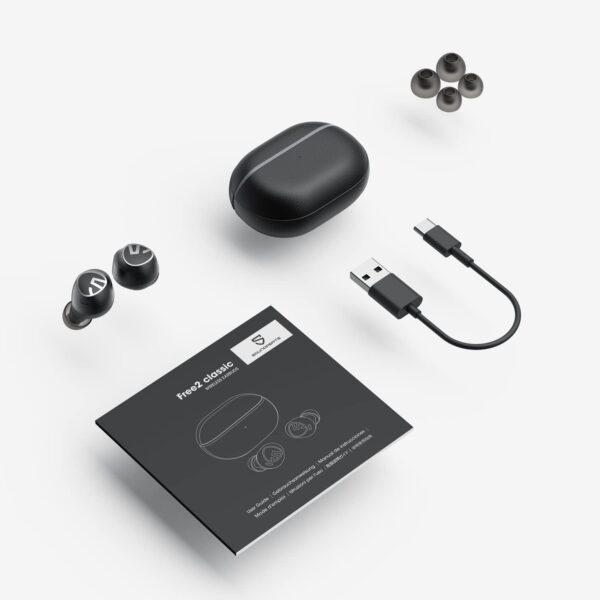 SoundPEATS Free2 classic Wireless Earbuds Bluetooth Headphones with 30Hrs Playtime in-Ear Wireless Earphones, Built-in Mic for Clear Calls, Touch Control, Single/Twin Mode, Stereo Sound - Image 9