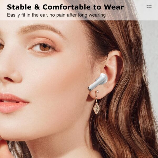 Rescien 2024 Upgrade Wireless Earbuds Bluetooth Earphones with 5.4 Bluetooth ENC Noise Cancelling Earphone - Image 7