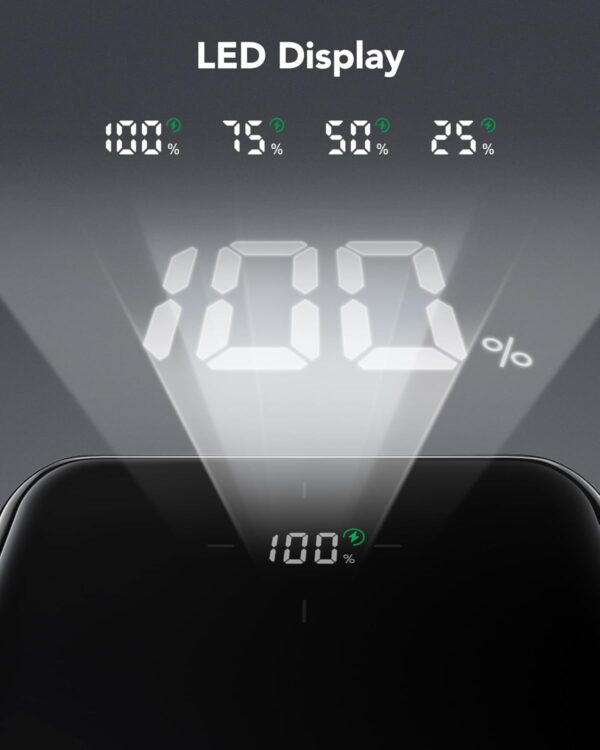 VRURC Power Bank 20000mAh 20W Fast Charging PD 18W QC 3.0 USB C Battery Pack Portable Charger with 3 Outputs & 2 Inputs Compatible with iPhone/Samsung/iPad/Android Smartphone/Tablet - Image 7