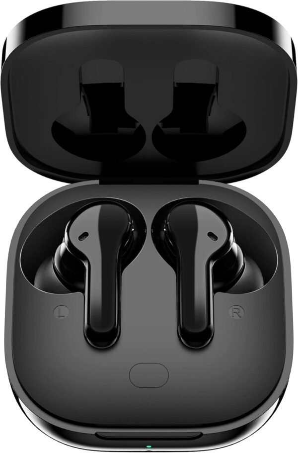 QCY T13 Bluetooth Earphones, HIFI Stereo Deep Bass TWS Wireless Earbuds, 40H Playtime Clear Calls in Ear Headphones, IPX5 Waterproof Touch Control Ear Buds for Android iPhone, Black - Image 2