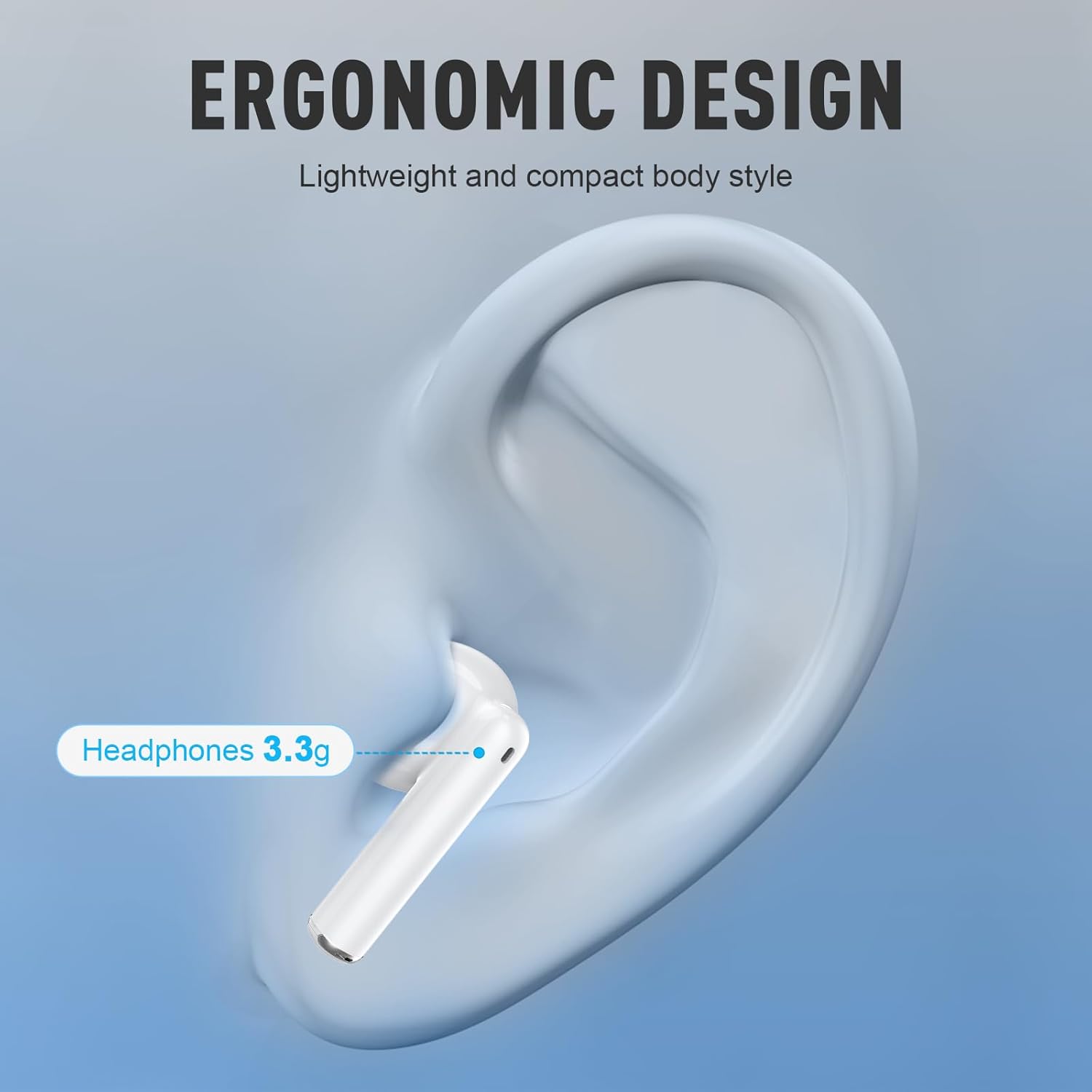 ZIPFORCE True Wireless Earbuds, in-Ear Bluetooth 5.3 Headphones 4-Mics ENC Clear Call, Bluetooth Earbuds Touch Control 40 Playtime, IPX6 Waterproof TWS, Light-Weight Earphones - Image 11
