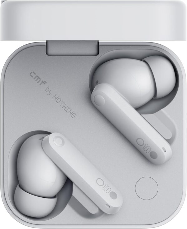 CMF by Nothing Buds Pro 2 Bluetooth Earbuds, ChatGPT Integrated, TWS with Clear Voice Technology 2.0, 50 dB Smart ANC, Up to 11 hrs Battery, Spatial Audio Effect, IP55, Light Grey, Middle East Version - Image 2
