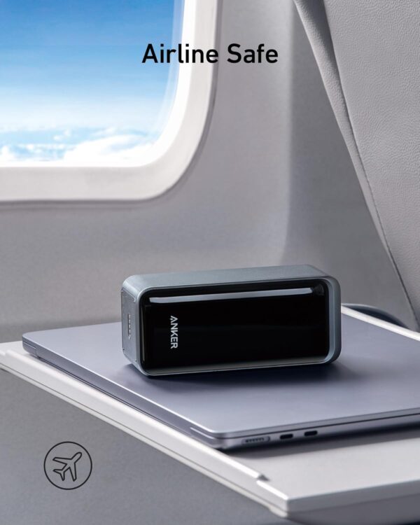 Anker Prime Power Bank, 20,000mAh Portable Charger with 200W Output, Smart Digital Display, 2 USB-C and 1 USB-A Port Compatible with MacBook Pro/Air, iPhone 16/15/14 Series, Samsung, Huaiwei, Dell - Image 8