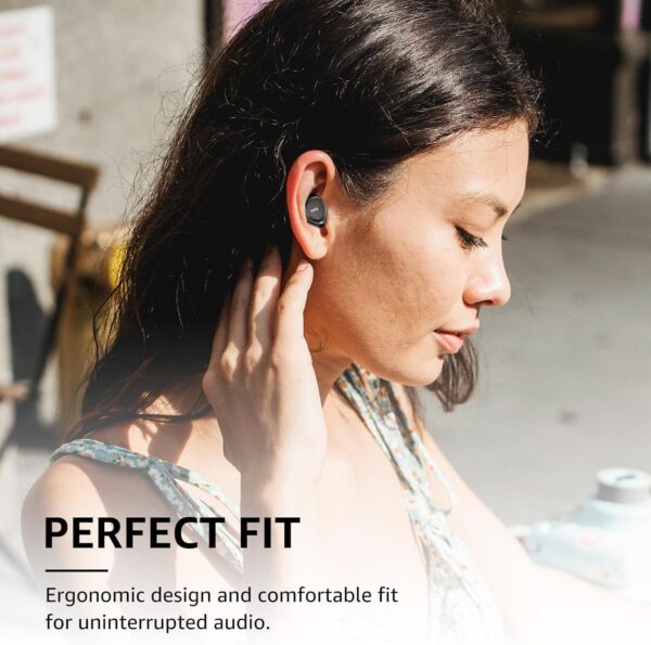 TOZO A1 Mini Wireless Earbuds Bluetooth 5.3 in Ear Light-Weight Headphones Built-in Microphone, IPX5 Waterproof, Immersive Premium Sound Long Distance Connection Headset with Charging Case, Black - Image 3