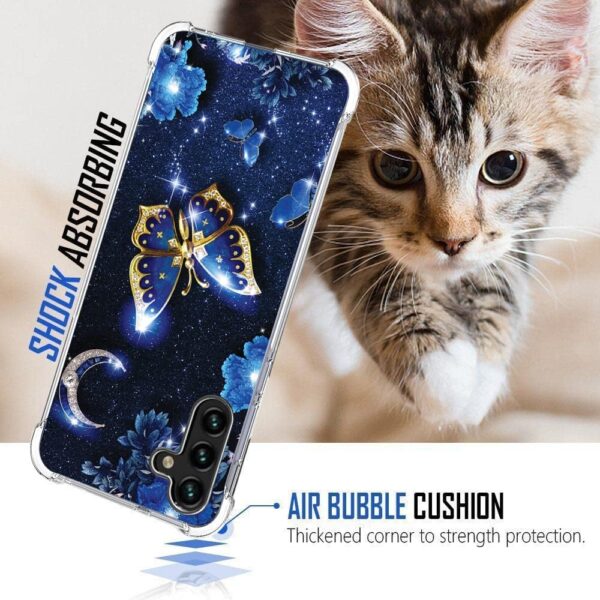 for Galaxy A13 5G Case,TPU Soft Rubber Four Corners Reinforced Anti-Fall Mobile Phone case Cover for Samsung Galaxy A13 5G (Butterfly) - Image 4