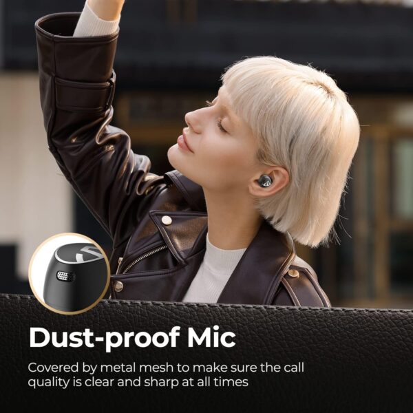 SoundPEATS Free2 classic Wireless Earbuds Bluetooth Headphones with 30Hrs Playtime in-Ear Wireless Earphones, Built-in Mic for Clear Calls, Touch Control, Single/Twin Mode, Stereo Sound - Image 8