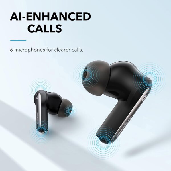 Anker Soundcore Life P3i Hybrid Active Noise Cancelling Bluetooth Earphones, 4 Mics Wireless Earbuds, AI-Enhanced Calls, 10mm Drivers, App, Custom EQ, 36H Playtime, Fast Charging, Bluetooth 5.2 - Image 4