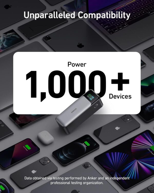 Anker 737 Power Bank (PowerCore 24K), 24,000mAh 3-Port Portable Charger with 140W Output, Smart Digital Display, Compatible with MacBook Pro/Air, iPhone 16/15/14 Series, Samsung, Huaiwei, Dell - Image 7