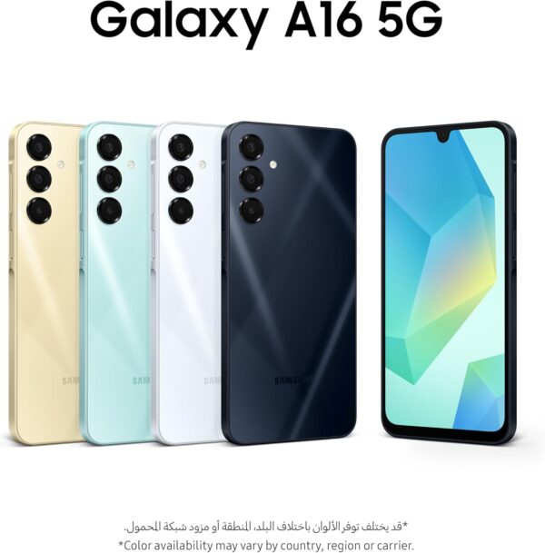 Samsung Galaxy A16 5G, Android Smartphone, Dual SIM Mobile Phone, 4GB RAM, 128GB Storage, Blue Black (UAE Version) - Image 3
