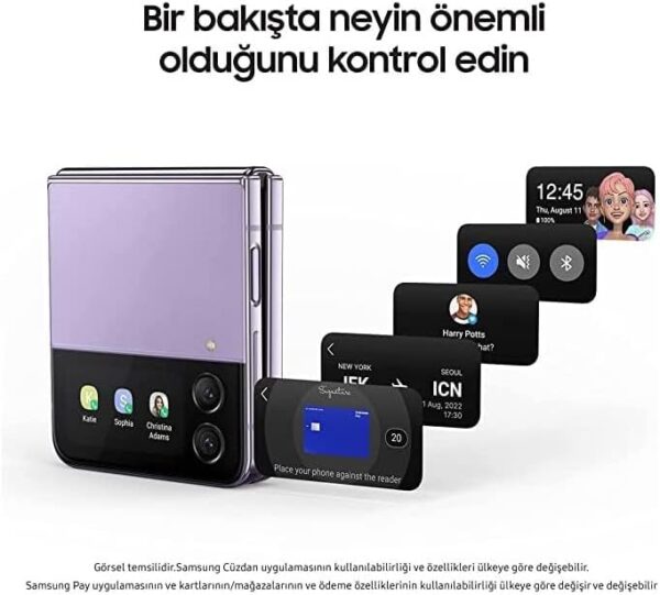 Samsung Galaxy Flip4 256/8 GB Mobile Phone, Bora Purple (International Version) - Image 4