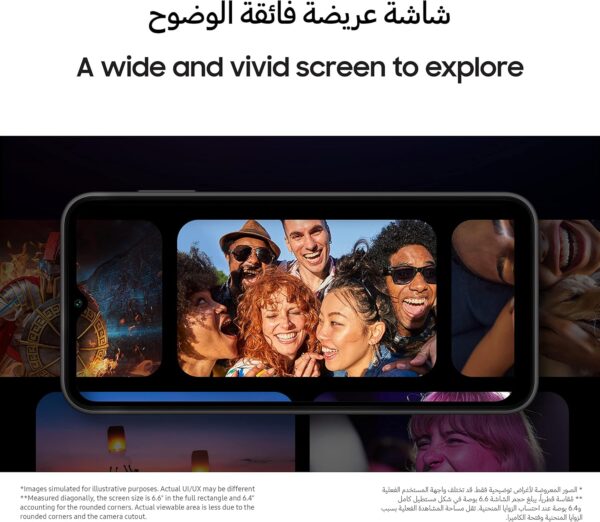 Samsung Galaxy A14 Dual SIM Android Smartphone, 4GB RAM, 64GB Storage, Black (UAE Version) - Image 6