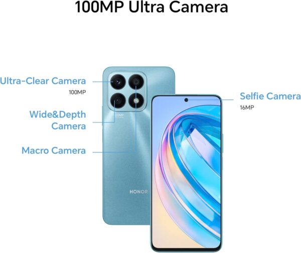 HONOR X8a Mobile Phone Unlocked, 100MP Triple Camera, 6.7" 90Hz Fullview Display, 6 GB+128 GB, Android 12, Dual SIM, Titanium Silver - Image 5