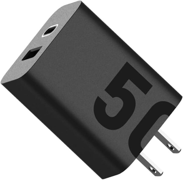 Motorola TurboPower Share 50W Charger- Dual Port USB-A and USB-C, Powerful USB-PD (Power Delivery) and QC3.0 outputs - Image 2