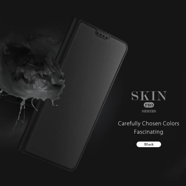 OIATROE Case for Honor 90 Lite/X50i, Skin Touch Series，PU Leather Wallet case Stand Cover,Magnetic Closure,Leather Flip Cover Wallet for Honor 90 Lite/X50i -Black - Image 4