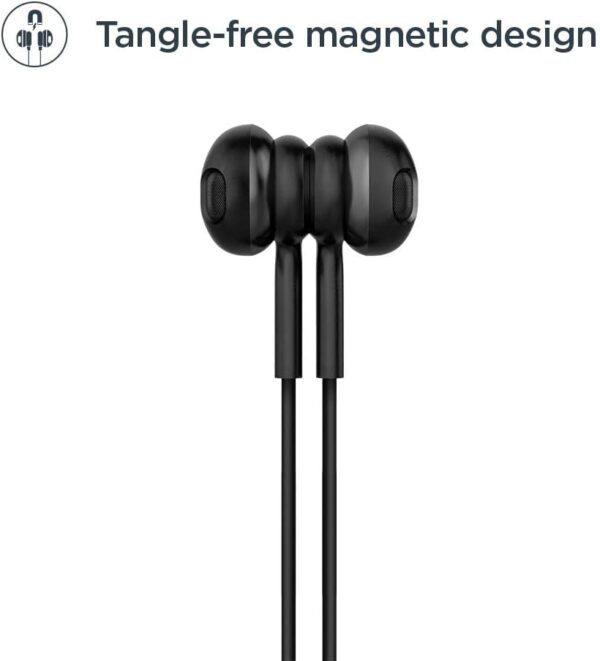 Motorola Ververap 105 Bluetooth Wireless Earbud in-Ear Neckband Headphone with Mic (Black) - Image 8