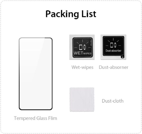 DUX DUCIS 9D Tempered Glass Screen Protector, Designed for Honor 90 Lite/X50i, Medium Alumina Glass Film Full Glue HD Clear Phone Screen Protector - Black (1-Pack) - Image 11