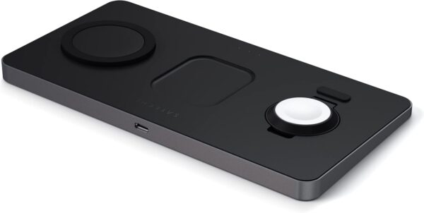 Satechi Trio Wireless Charger with Magnetic Pad –Qi Certified– Compatible with iPhone 13 Pro Max/13 Pro/13, iPhone 12 Pro Max/12 Pro/12/12 mini, AirPods Pro/Gen 3, Apple Watch Series 7/6/SE/5/4/3/2/1 - Image 9
