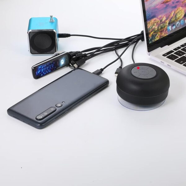 Sudroid 10 In 1 Universal Multifunction Cable Fit USB Charger Cell Mobile Phone Mp4 Zaf Black - Image 6