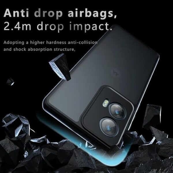 BYXBYM [1+1] Compatible with motorola edge 50 fusion cover case with screen protector tempered glass protective film ultra-thin fingerprint-resistant shell - Image 5