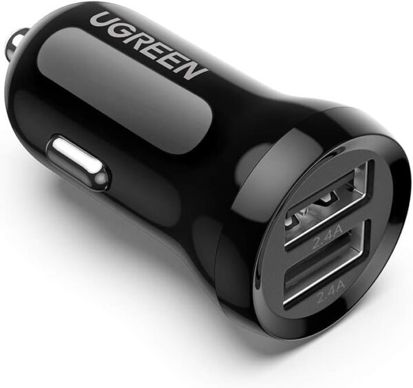 UGREEN Car Charger Fast Charging 24w Mini Car Phone Charger 4.8A Dual USB Car Charge Plug Adapter Compatible for iPhone 16 Pro/16 Pro Max/15/14/13, Galaxy S24/S23, Oneplus 11/10, Huawei, Xiaomi, etc - Image 2