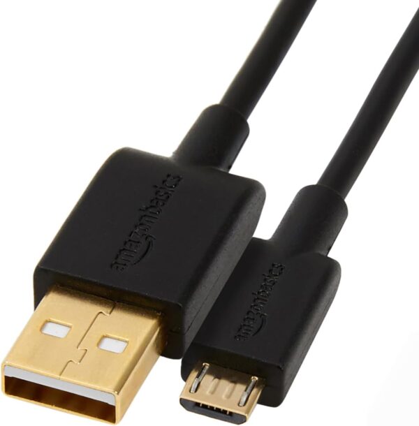 AmazonBasics USB 2.0 A-Male to Micro B Charger Cable, 10 feet, Black - Image 2