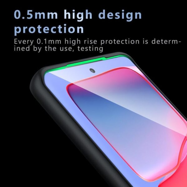 BYXBYM [1+1] Compatible with motorola edge 50 fusion cover case with screen protector tempered glass protective film ultra-thin fingerprint-resistant shell - Image 6