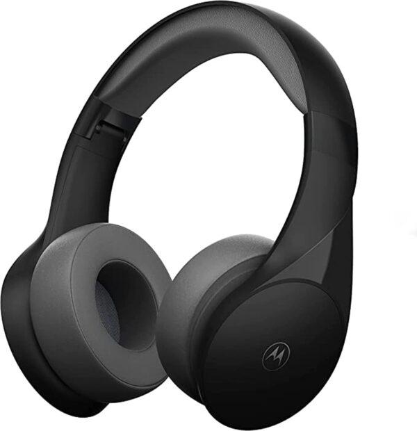 Motorola Bluetooth Wireless Headphones With Microphone, Moto Xt500+ Over-Ear Headphones In-Line Control For Calls - Foldable Head Phones, Adjustable Headband, Clear Sound - Black - Image 2