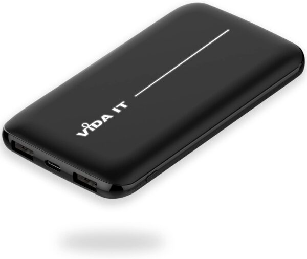 Vida IT USB Power Bank for Heated Jacket Vest Gilet 10000mAh Battery Pack 5V 2A, Thin Power Pack Portable Charger for iPhone Samsung Galaxy Mobile Phone Tablet, Slim Lightweight with Long Battery Life - Image 2