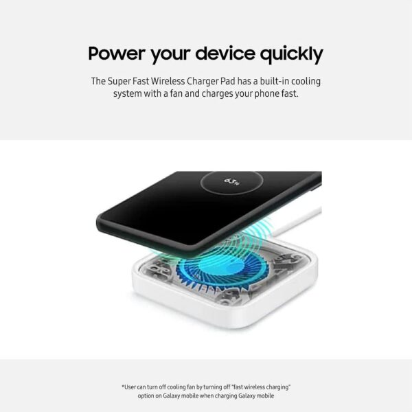 SAMSUNG 15W Wireless Charger Single, Cordless Super Fast Charging Pad for Galaxy Phones and Devices, USB C Cable Included, 2022, US Version, Black - Image 4