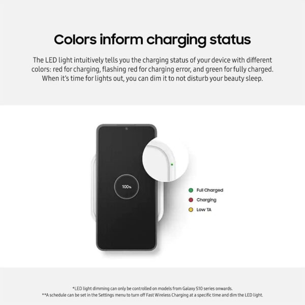 SAMSUNG 15W Wireless Charger Single, Cordless Super Fast Charging Pad for Galaxy Phones and Devices, USB C Cable Included, 2022, US Version, Black - Image 6