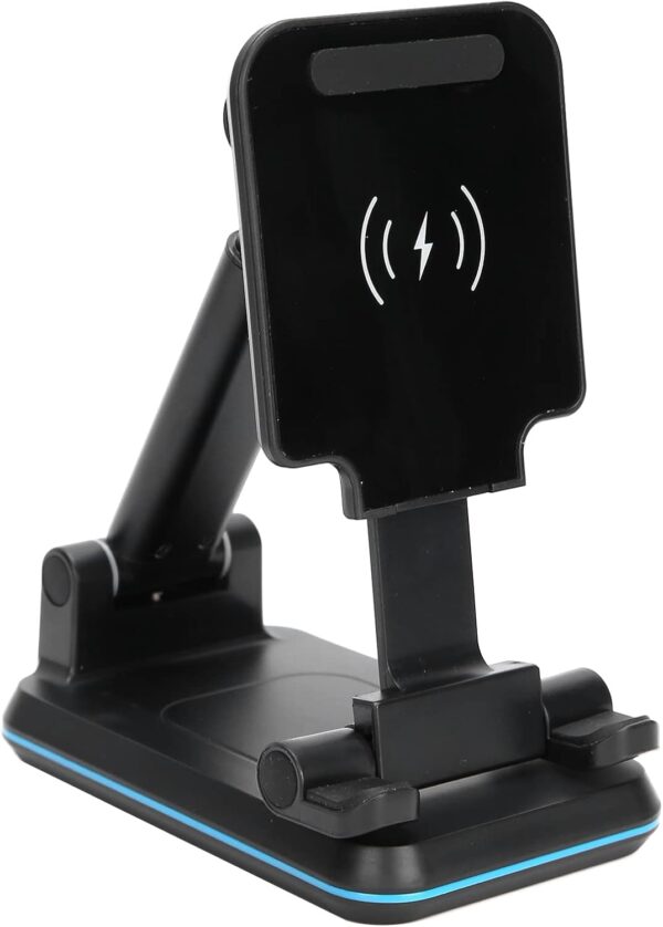 NIBEMINENT Retractable Mobile Phone Holder Folding Wireless Charger Portable Wireless Charging Stand - Image 5