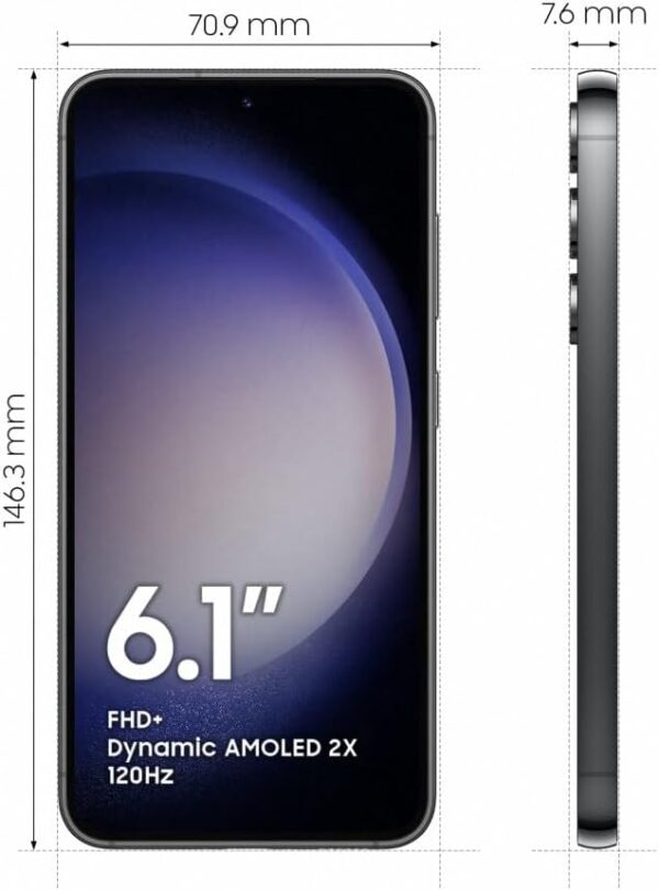 Samsung S911B/DS Galaxy S23 5G, Dual, 256GB 8GB RAM, Phantom Black - Image 4