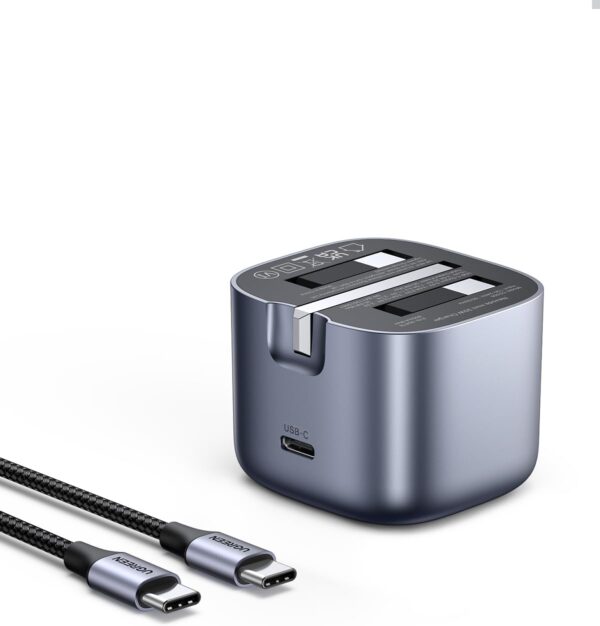 UGREEN 30W iPhone 16 Pro Charger Cable [Nexode GaN] USB C Power Adapter Foldable iPhone Charger Type C Plug with 60W USB Cable for iPhone 16 Pro Max/15 Pro/15Plus, iPad, Samsung, Xiaomi, Oneplus, etc - Image 2