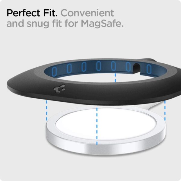 Spigen Mag Fit designed for MagSafe Charger Pad Case compatible with iPhone 13, iPhone 12 Models (Charger Not included) - Black - Image 8