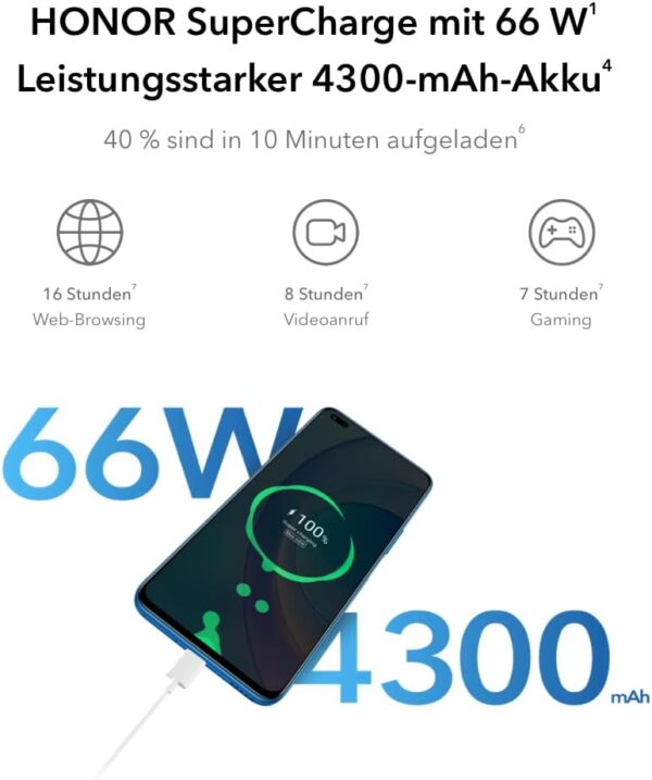 HONOR 50 Lite - Smartphone 128GB, 6GB RAM, Dual Sim, Deep Sea Blue - Image 5