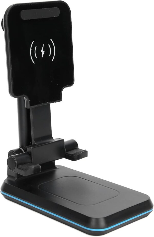 NIBEMINENT Retractable Mobile Phone Holder Folding Wireless Charger Portable Wireless Charging Stand - Image 3