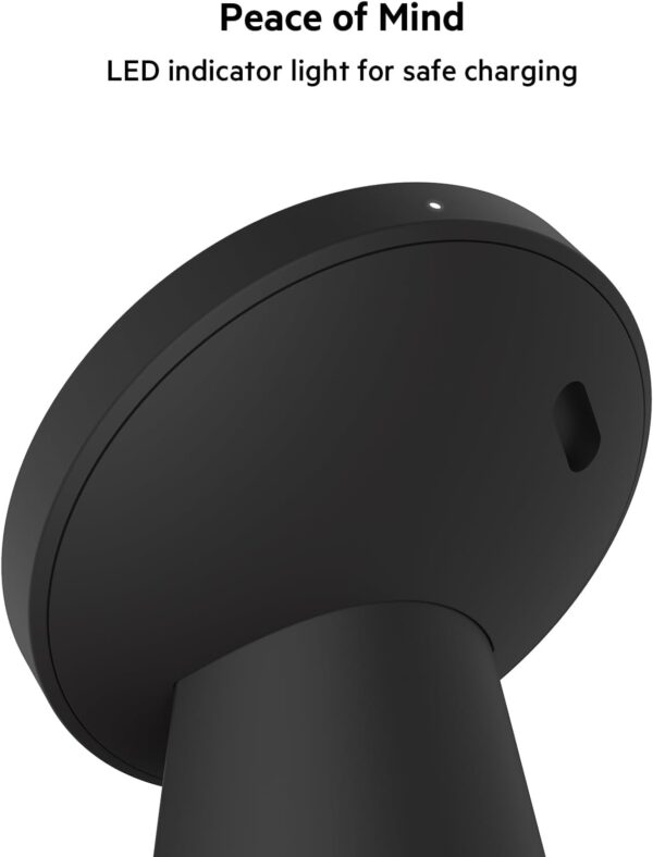 Belkin Magnetic Wireless Charger Stand (Compatible with MagSafe for iPhone 14, iPhone 13 and iPhone 12 Series and other MagSafe Enabled Devices, PSU not included) – Black - Image 5