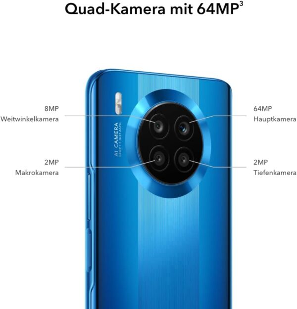 HONOR 50 Lite - Smartphone 128GB, 6GB RAM, Dual Sim, Deep Sea Blue - Image 4