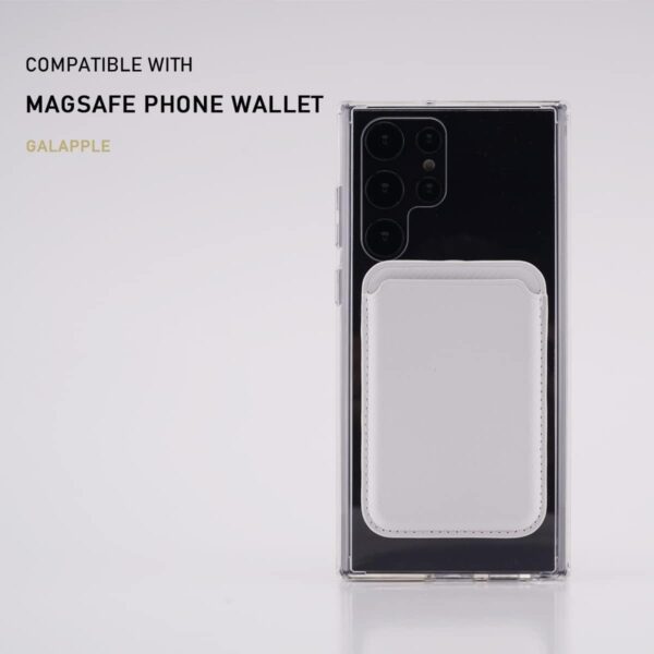 GALAPPLE Magnetic Clear Case for Samsung Galaxy S22 Ultra, Slim Bumper Compatible with Magsafe Card Wallet& Wireless Chager, Screen & Camera Protection Shockproof Galaxy S22 Ultra Case - Image 6