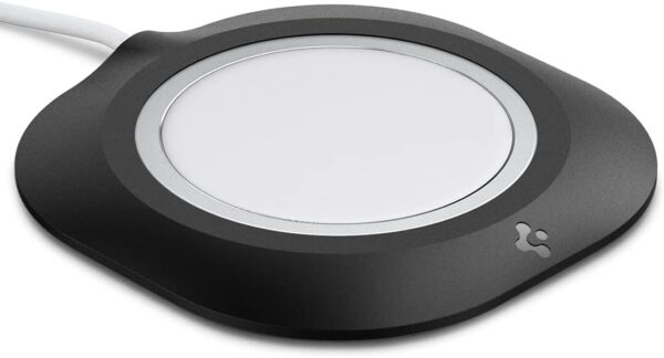 Spigen Mag Fit designed for MagSafe Charger Pad Case compatible with iPhone 13, iPhone 12 Models (Charger Not included) - Black - Image 2