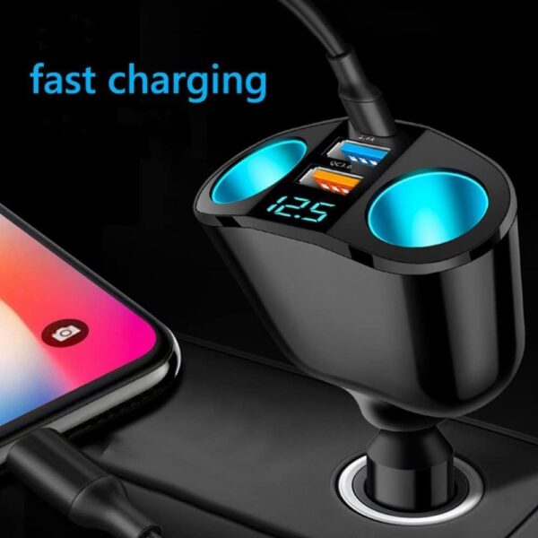 NALACAL Car Charger Cigarette Lighter Adapter, USB C Car Charger Socket 12V-24V, 120W Fast Charge Cigarette Lighter, PD & QC3.0 USB Charger Adapter - Image 8