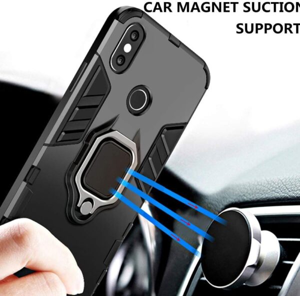 EasyLifeGo for Honor 90 Lite 5G Kickstand Case with Tempered Glass Screen Protector [2 pieces], Hybrid Heavy Duty Armor Dual Layer Anti-Scratch Case Cover, Blue - Image 7