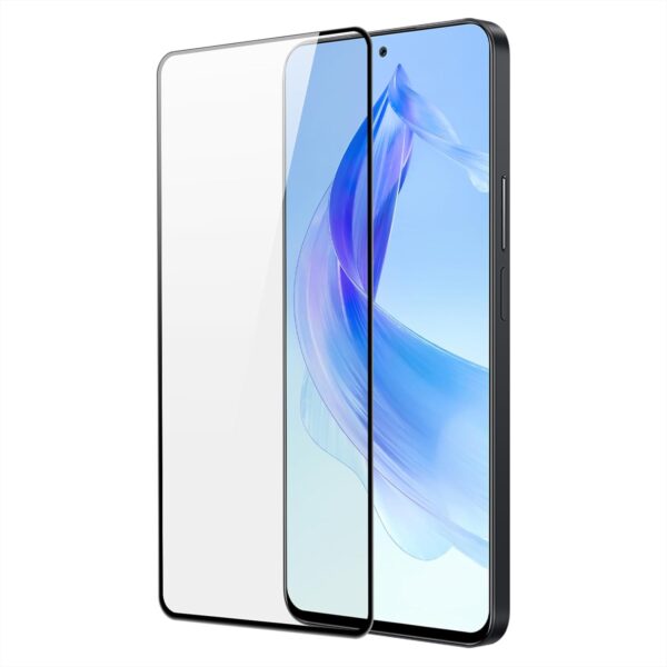 DUX DUCIS 9D Tempered Glass Screen Protector, Designed for Honor 90 Lite/X50i, Medium Alumina Glass Film Full Glue HD Clear Phone Screen Protector - Black (1-Pack) - Image 2