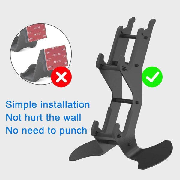NBCP Controller Holder, Game Controller Rack Headset Stand for Xbox Series X S / Xbox one / PS5 / PS4 / NS / PC /Headset , Aluminum Metal Headset Mount Universal Organizer for Video Game Accessories - Image 7
