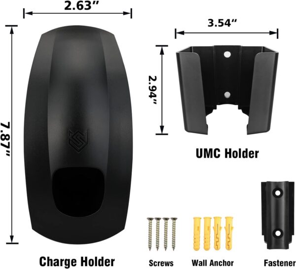 SEVEN SPARTA Charging Cable Holder with Chassis Bracket for Tesla Model 3 Model Y Model X Model S Charger Cable Organizer Tesla Accessories Car Wall Connector (Black) - Image 5