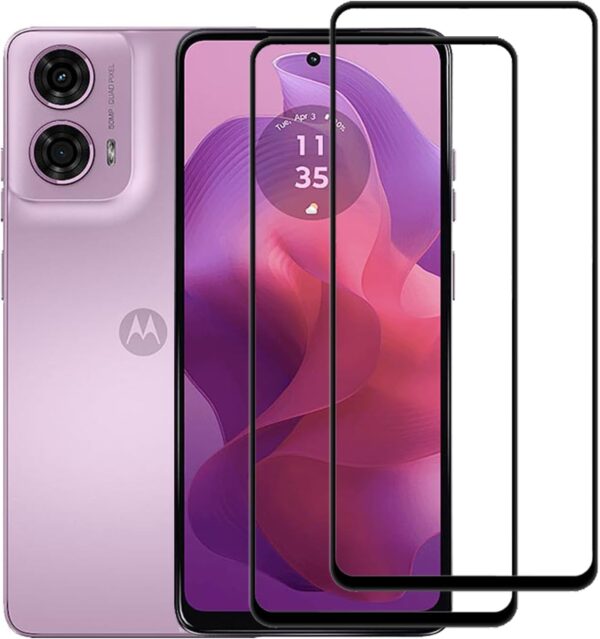 EasyLifeGo for Motorola Moto G24 / Moto G04 / Moto G24 Power Screen Protector Tempered Glass, Full Coverage HD Anti-Scratch Bubble-Free Tempered Film with High Response [2 Pack] - Image 2