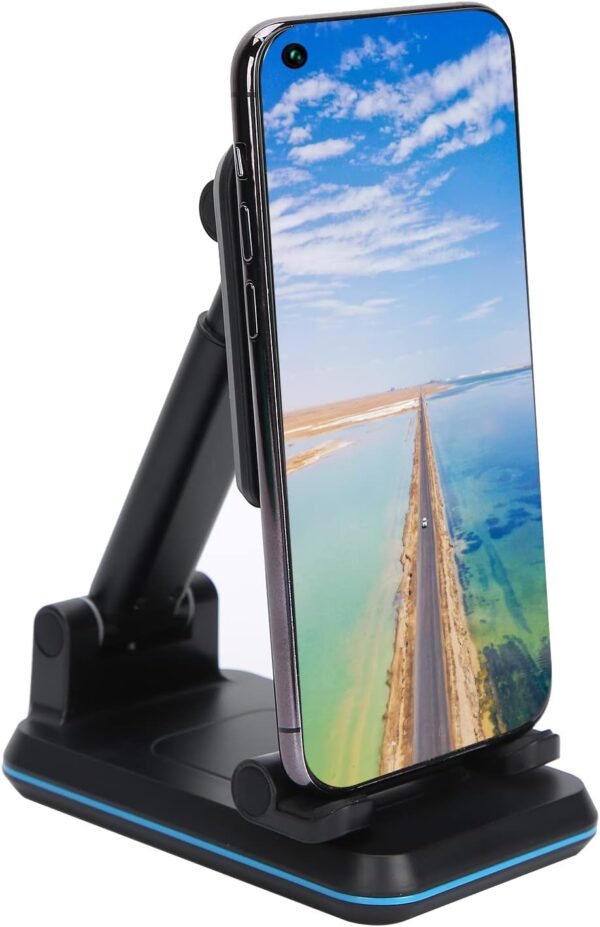 NIBEMINENT Retractable Mobile Phone Holder Folding Wireless Charger Portable Wireless Charging Stand - Image 8