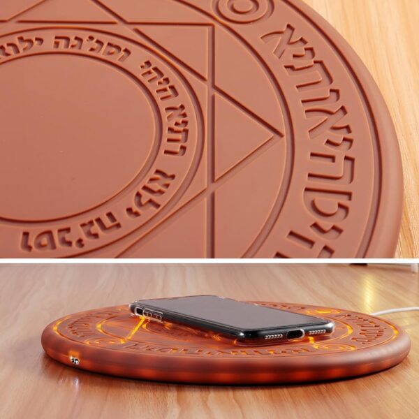 Beue Large Magic Array Wireless Charger, For Mobile Phones Cell of with Qi Certification, Mobile Power with Magic Effect, 10w,Gold - Image 3